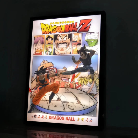 Dragon Ball Z Goku & Vegeta 3D Light Painting - aartgang