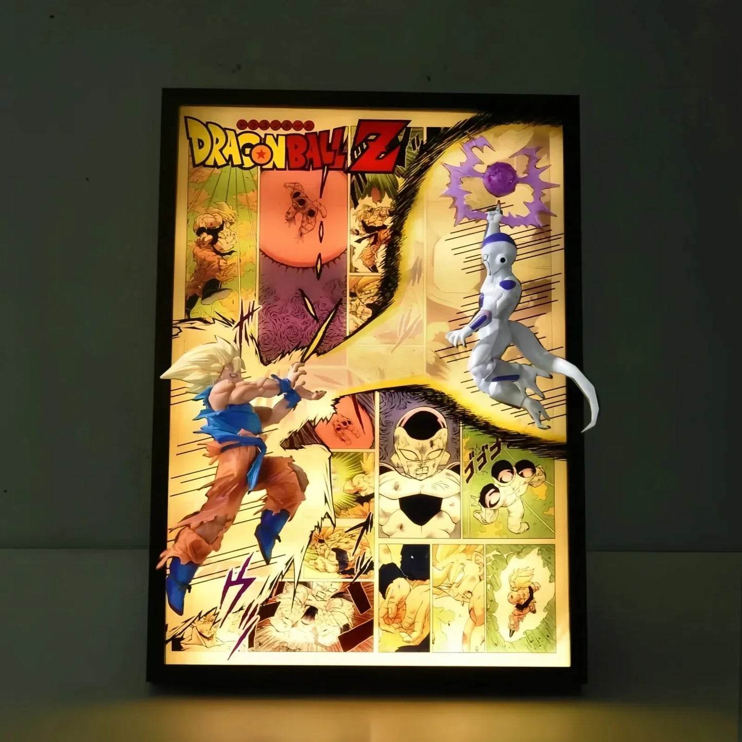 Goku vs Ferisa fight scene 3D Light Painting - aartgang