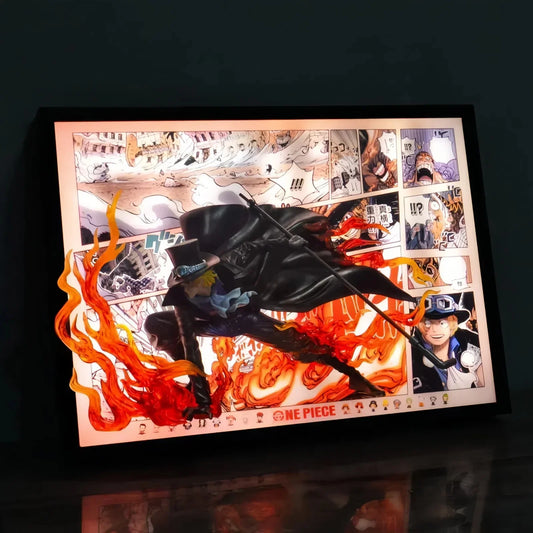 One Piece Sabo 3D Anime Light Painting - aartgang