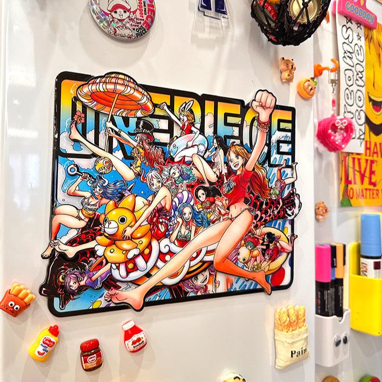 Fridge Magnet – Nami, Robin, Vivi & Straw Hat Crew - aartgang
