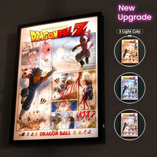 Dragon Ball Z Vegito vs Majin Buu 3D Light Painting - aartgang