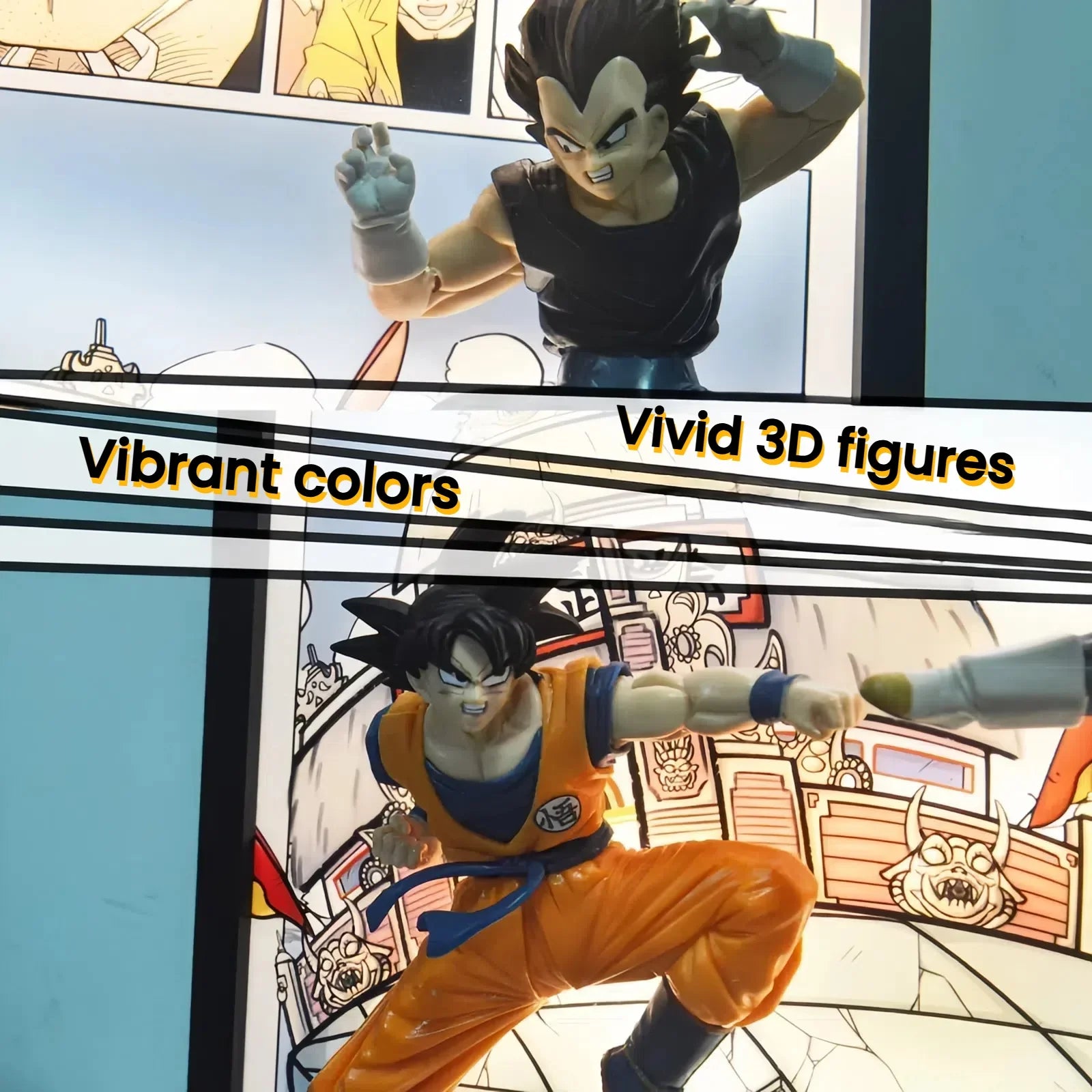 Dragon Ball Z Goku & Vegeta 3D Light Painting - aartgang