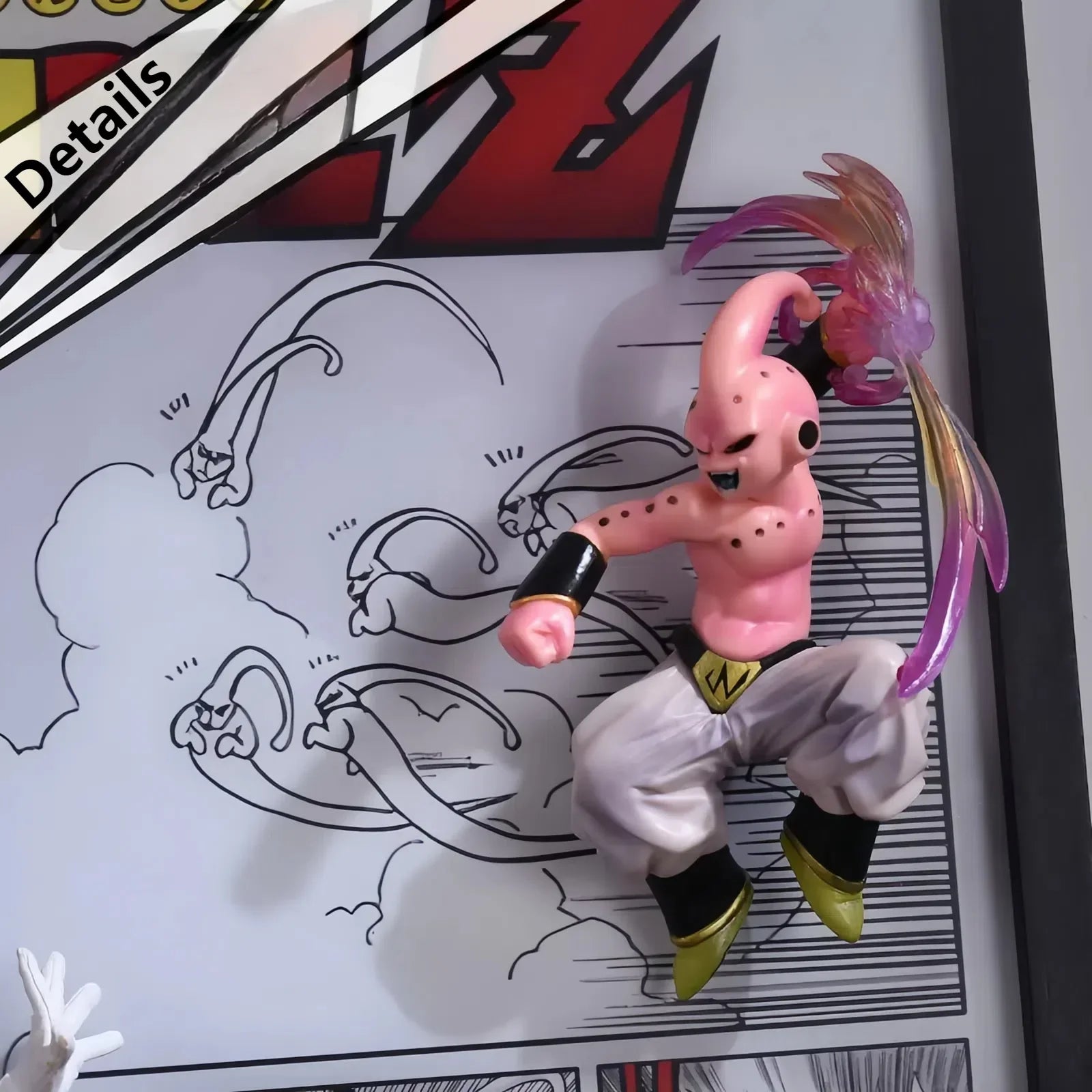 Dragon Ball Z Vegito vs Majin Buu 3D Light Painting - aartgang