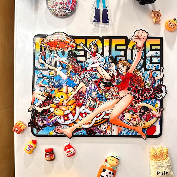 Fridge Magnet – Nami, Robin, Vivi & Straw Hat Crew - aartgang