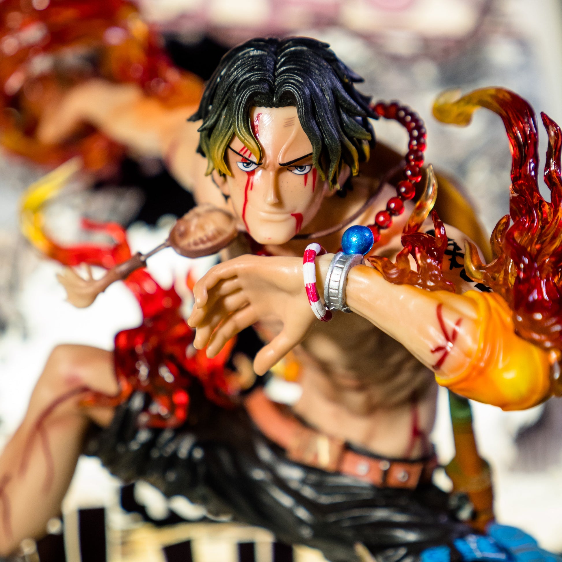 Ace One Piece 3D Anime Light Painting - aartgang