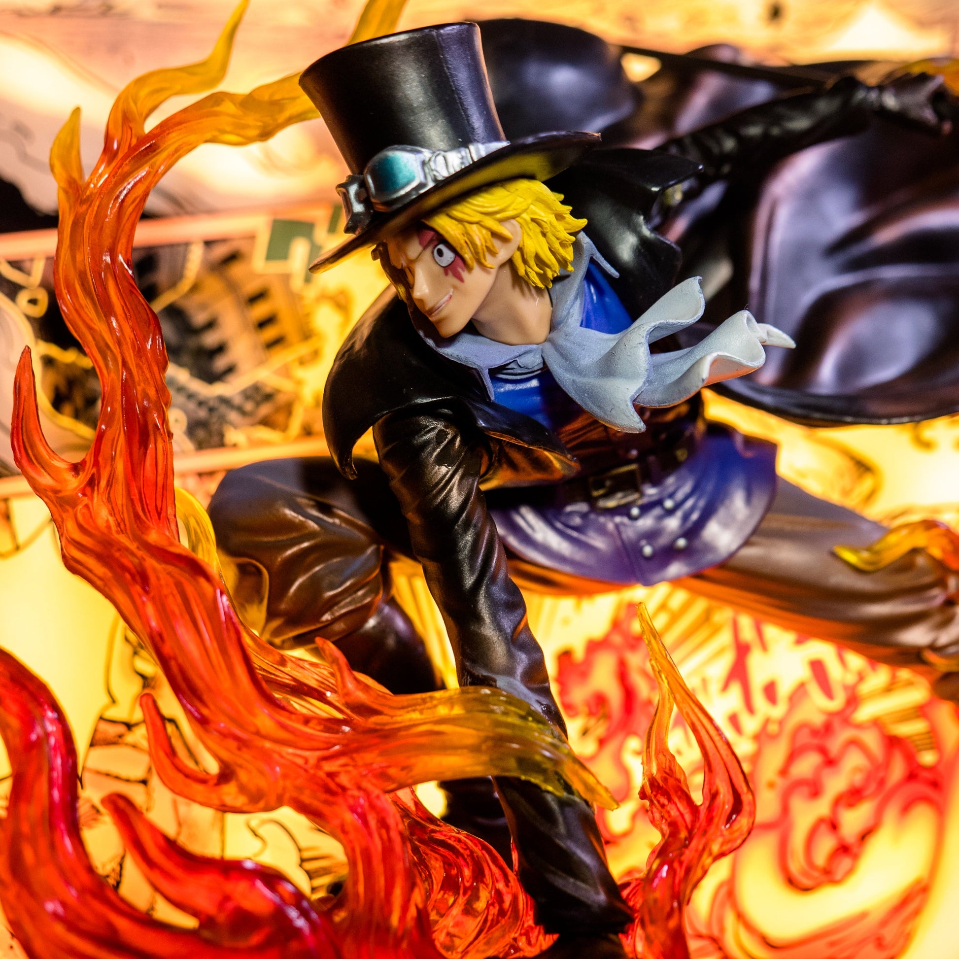 One Piece Sabo 3D Anime Light Painting - aartgang
