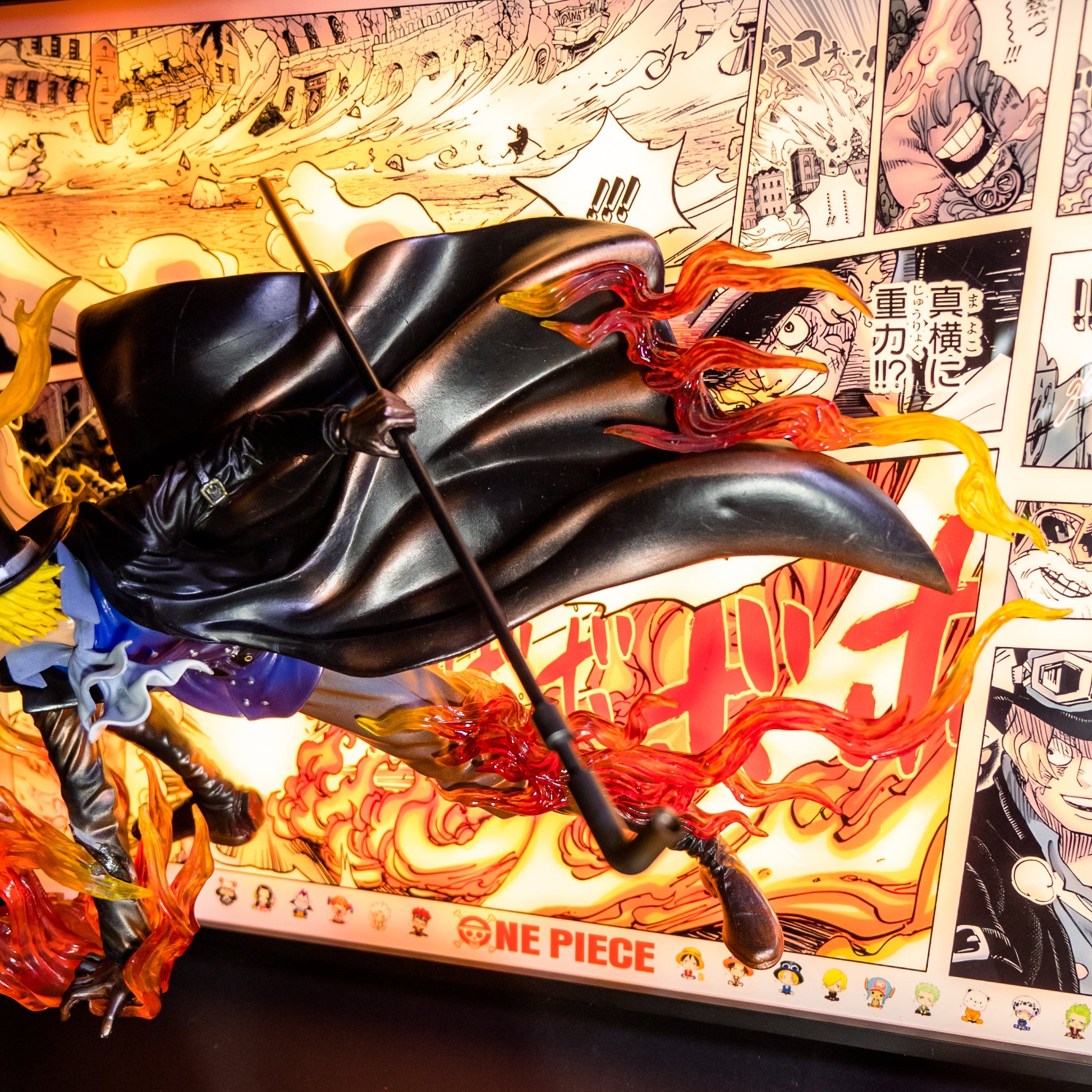 One Piece Sabo 3D Anime Light Painting - aartgang