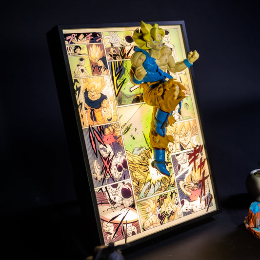 Dragon Ball Z GOKU Superseiyan 3D Light Painting - aartgang