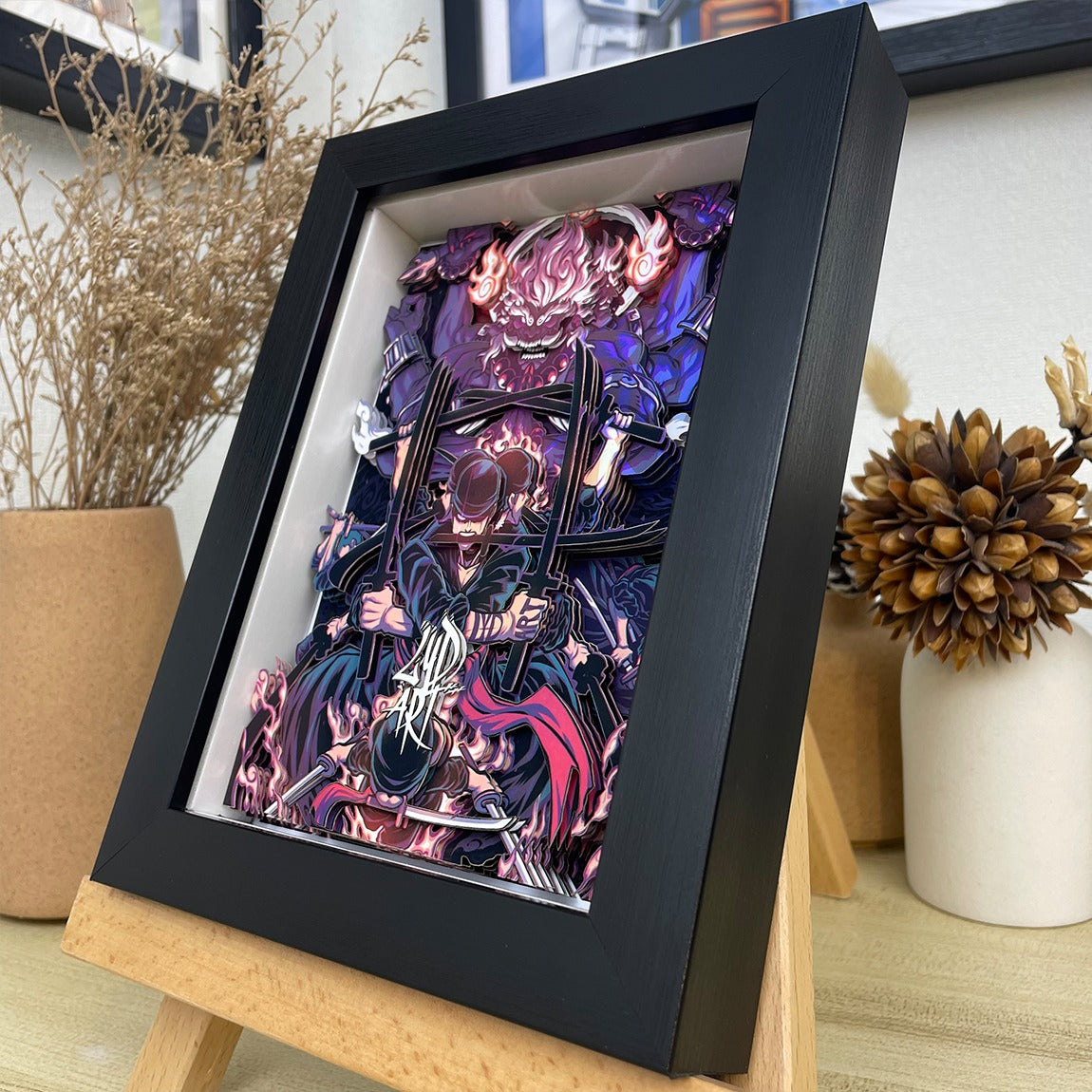 Luffy Gear 5 Nika & Zoro 3D Art - aartgang