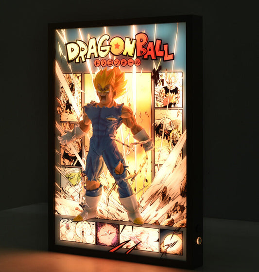 Dragon Ball Vegeta 3d Light Painting - aartgang