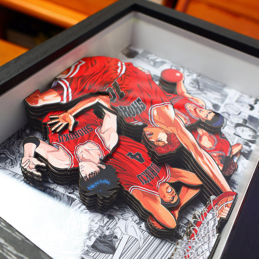 Slam Dunk 3D Paper Art Box – Shohoku Team - aartgang