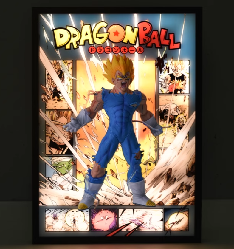 Dragon Ball Vegeta 3d Light Painting - aartgang
