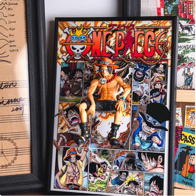 Luffy, Sabo,Ace 3D Anime Art Home Decor - aartgang