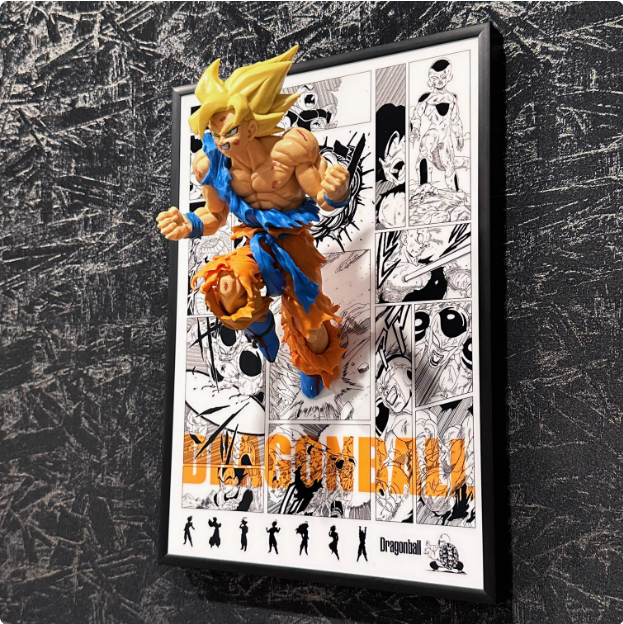 Dragon Ball Z 3D painting Goku, Broly,Vegeta,Trunks - aartgang