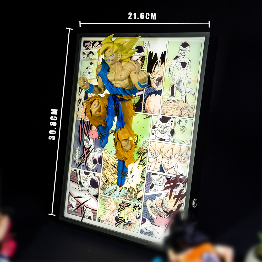 Dragon Ball Z GOKU Superseiyan 3D Light Painting - aartgang