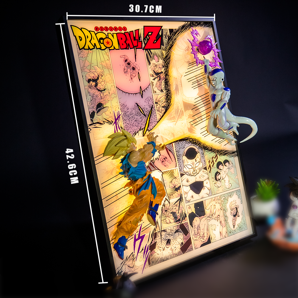 Goku vs Ferisa fight scene 3D Light Painting - aartgang