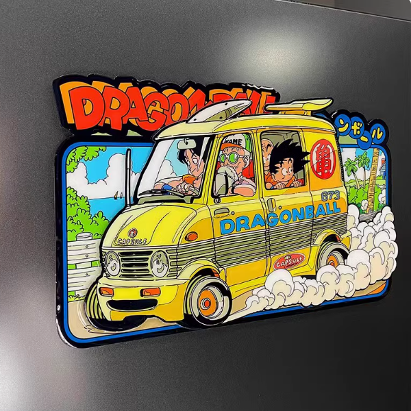 Dragon Ball Z Adventure Van Fridge Magnet - aartgang