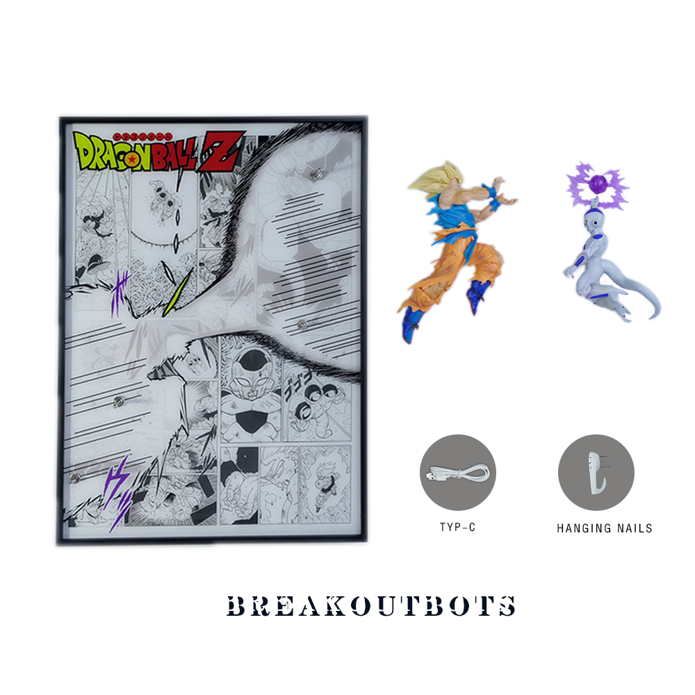 Goku vs Ferisa fight scene 3D Light Painting - aartgang