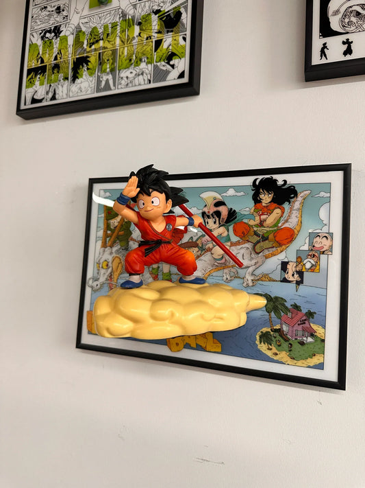 3D Kid Goku Flying Cloud Home Decor - aartgang