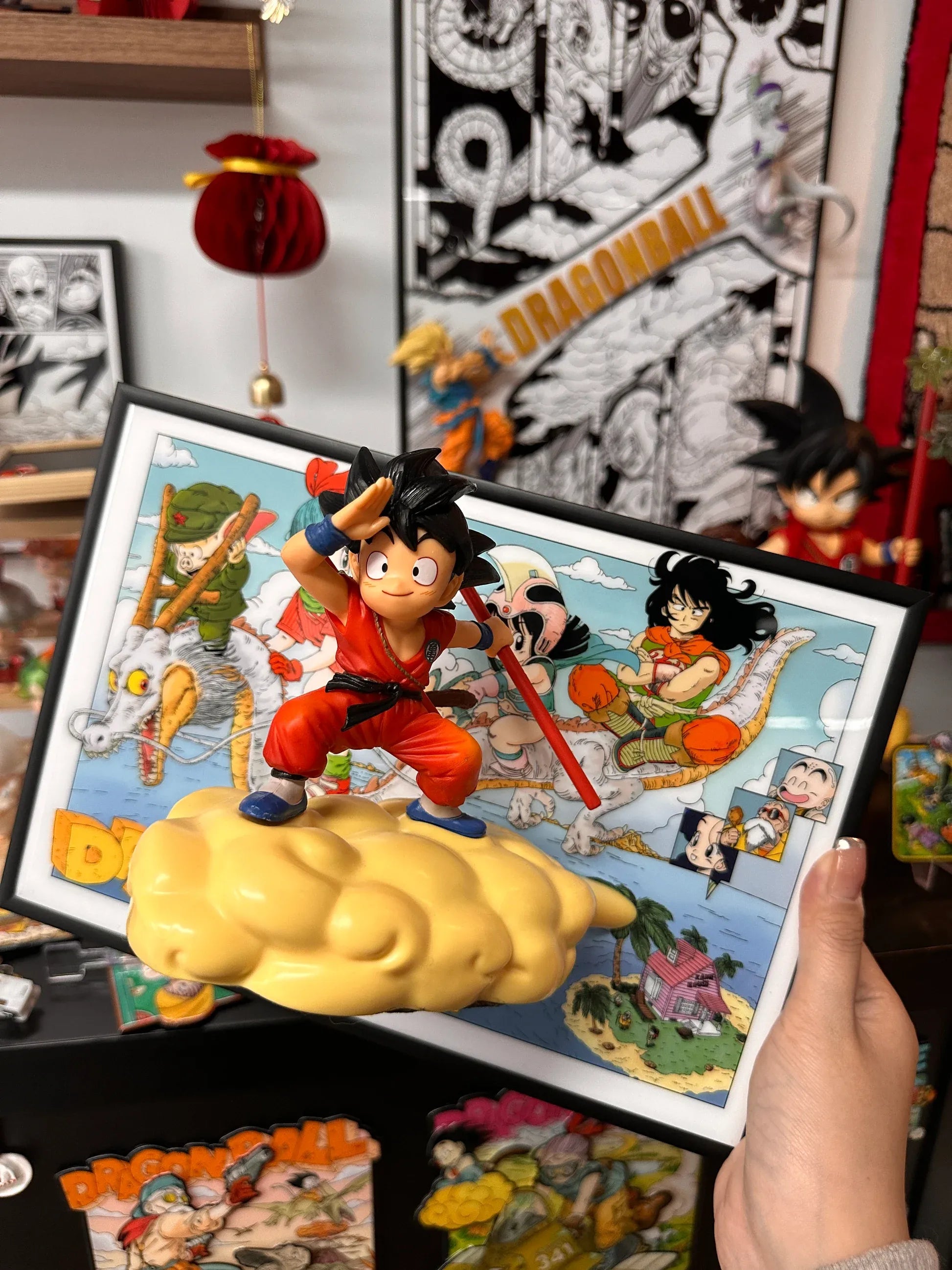 3D Kid Goku Flying Cloud Home Decor - aartgang