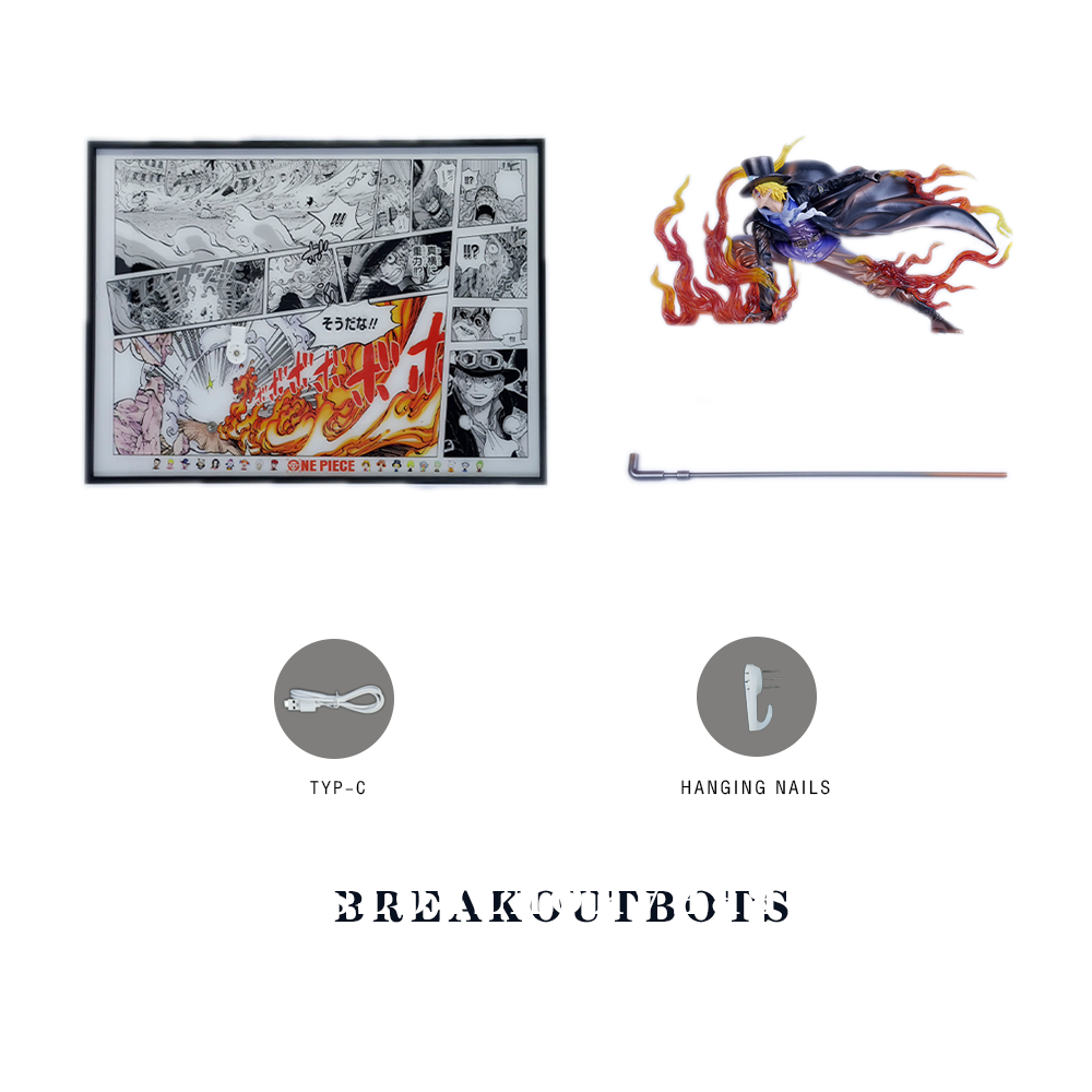 One Piece Sabo 3D Anime Light Painting - aartgang