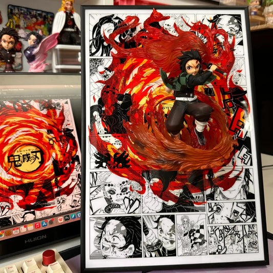 Demon Slayer 3D Wall Art for home decor - aartgang