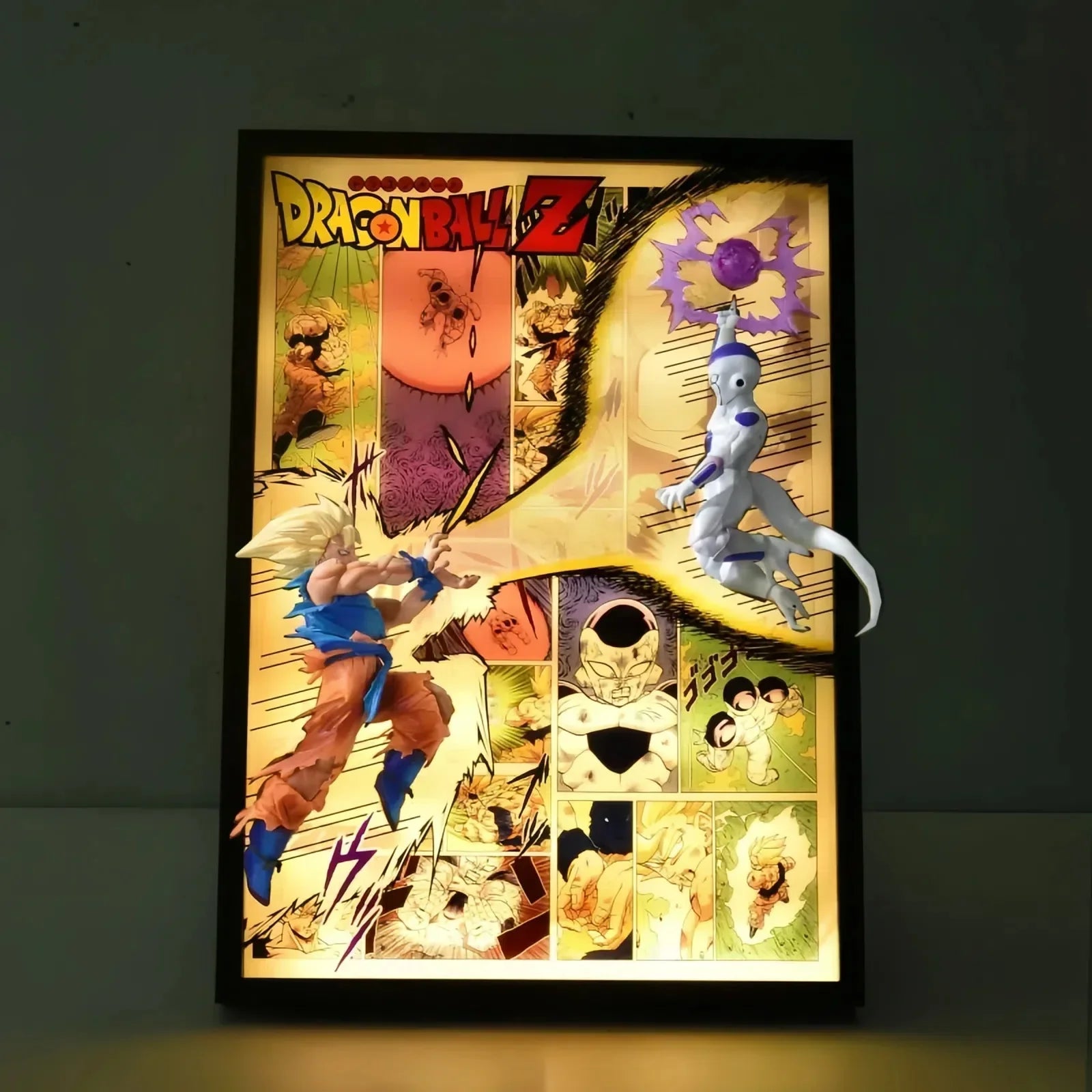 Goku vs Ferisa fight scene 3D Light Painting - aartgang