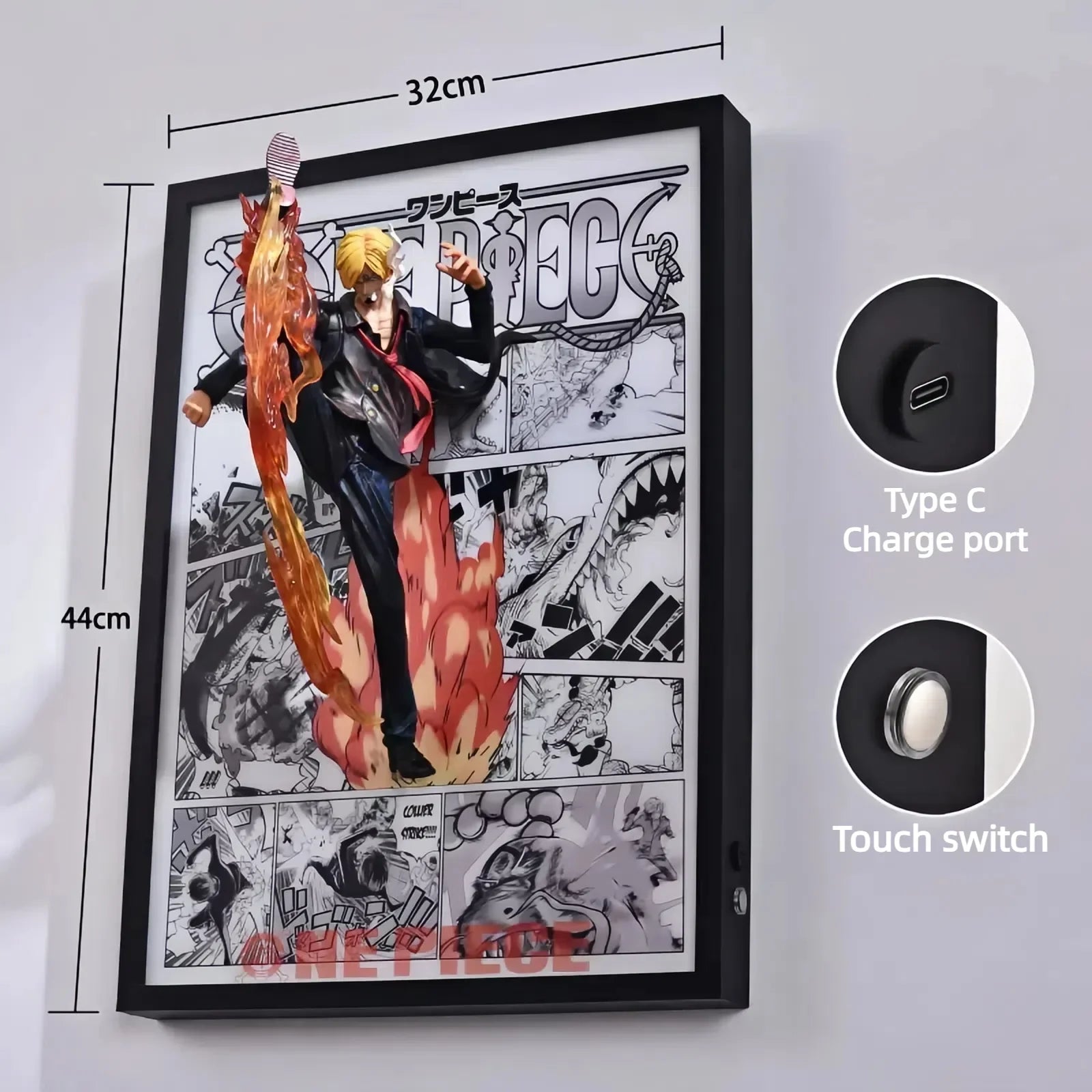 Sanji 3D Anime Light Painting - aartgang