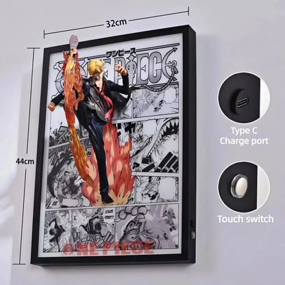 Sanji 3D Anime Light Painting - aartgang