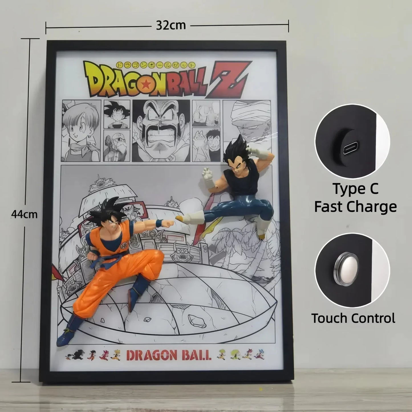 Dragon Ball Z Goku & Vegeta 3D Light Painting - aartgang