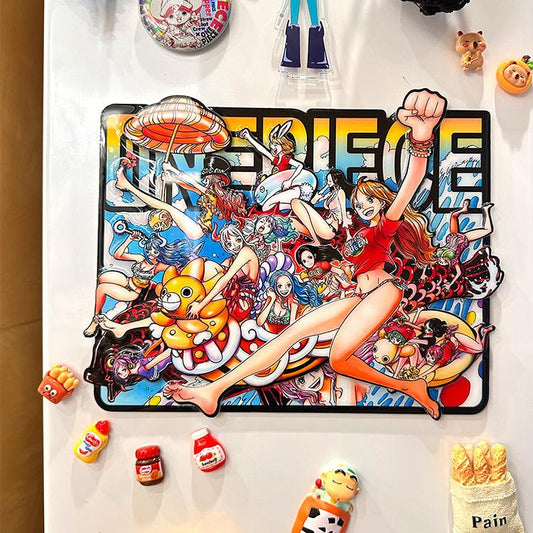 Fridge Magnet – Nami, Robin, Vivi & Straw Hat Crew - aartgang