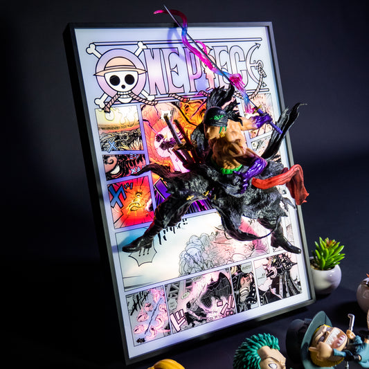 Zoro 3D  Light Frame,Wall Decor - aartgang