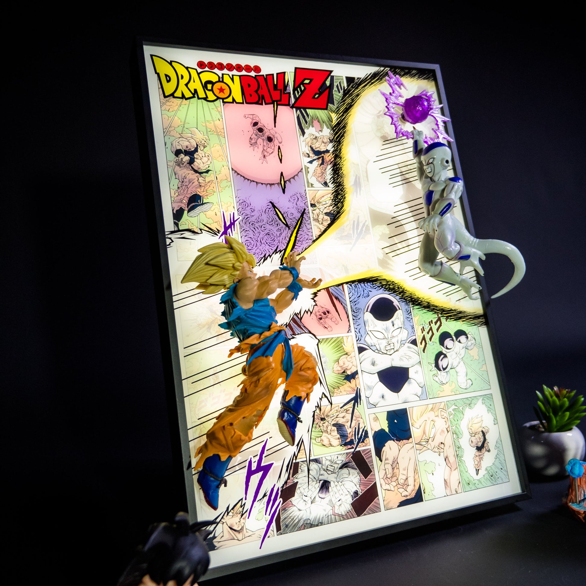Goku vs Ferisa fight scene 3D Light Painting - aartgang