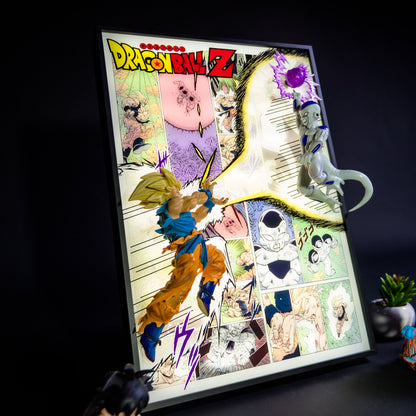 Goku vs Ferisa fight scene 3D Light Painting - aartgang