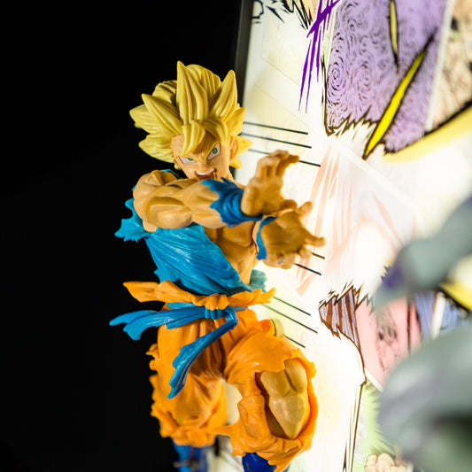 Goku vs Ferisa fight scene 3D Light Painting - aartgang