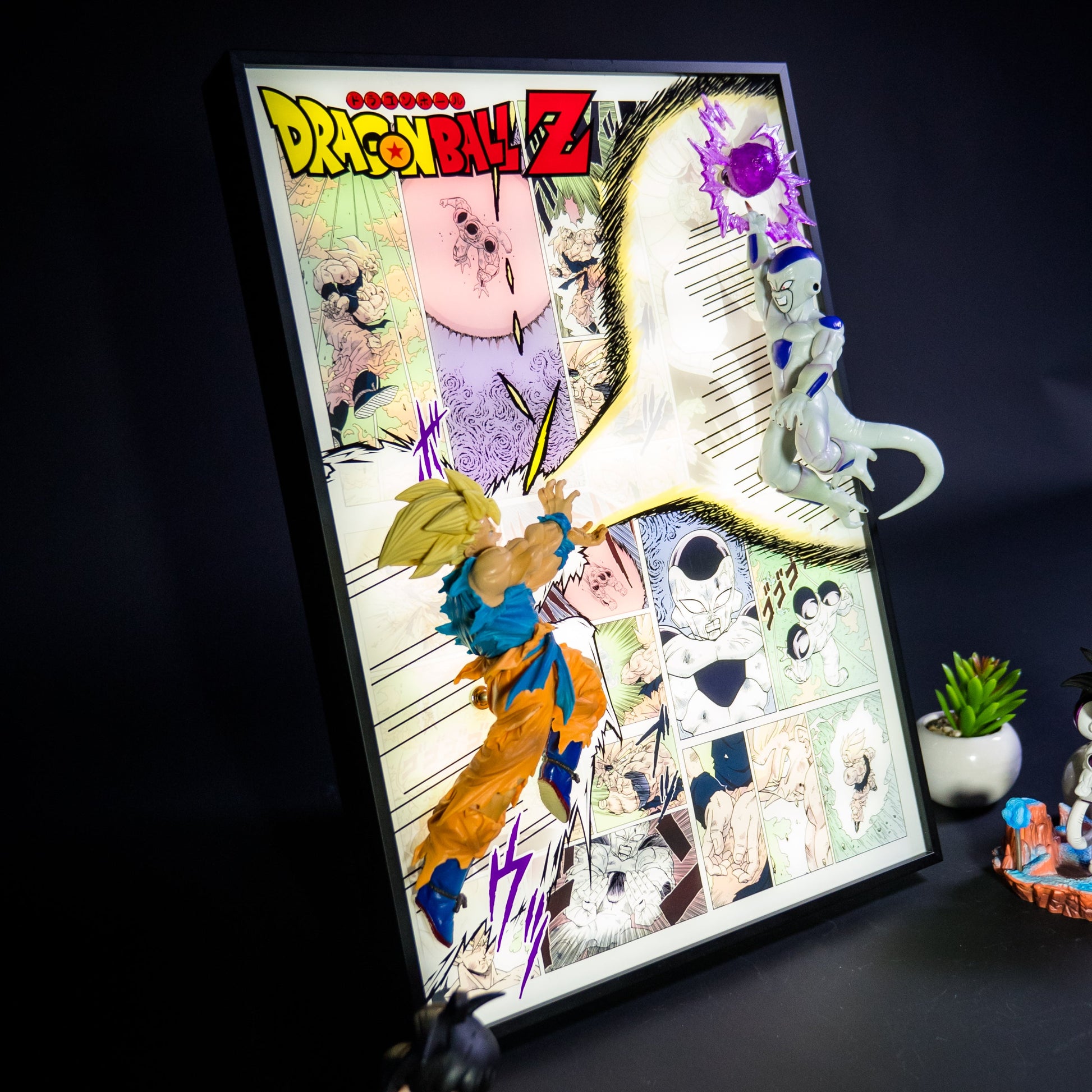Goku vs Ferisa fight scene 3D Light Painting - aartgang