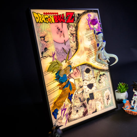 Goku vs Ferisa fight scene 3D Light Painting - aartgang