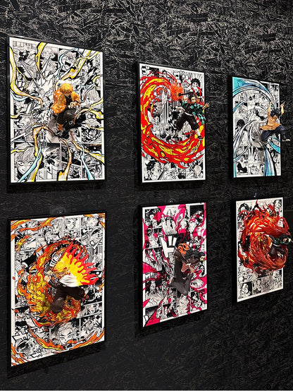 Demon Slayer 3D Wall Art for home decor - aartgang