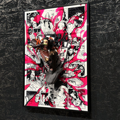Demon Slayer 3D Wall Art for home decor - aartgang