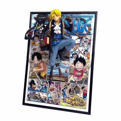 Luffy, Sabo,Ace 3D Anime Art Home Decor - aartgang