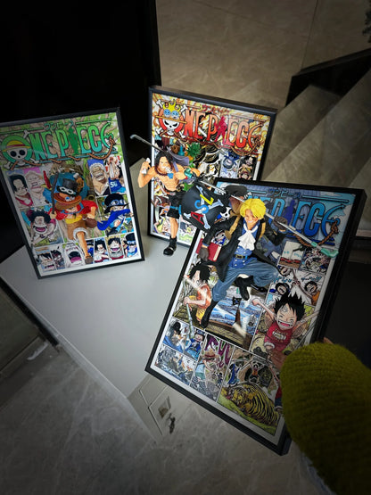 Luffy, Sabo,Ace 3D Anime Art Home Decor - aartgang