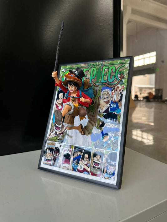 Luffy, Sabo,Ace 3D Anime Art Home Decor - aartgang