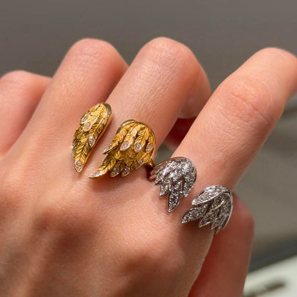Winged Stackable Couple Rings
