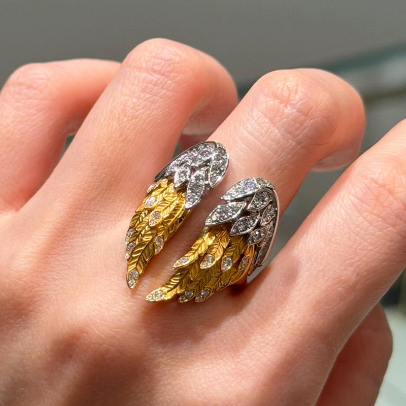 Winged Stackable Couple Rings