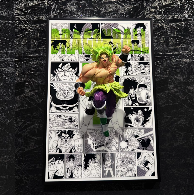 Dragon Ball Z 3D painting Goku, Broly,Vegeta,Trunks - aartgang