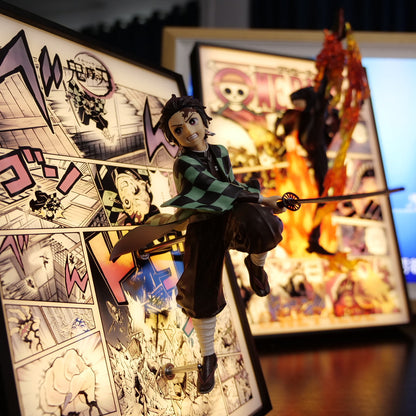 Demon Slayer Tanjiro 3D Light Painting - aartgang