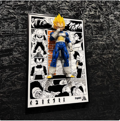 Dragon Ball Z 3D painting Goku, Broly,Vegeta,Trunks - aartgang